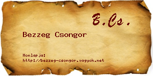 Bezzeg Csongor névjegykártya